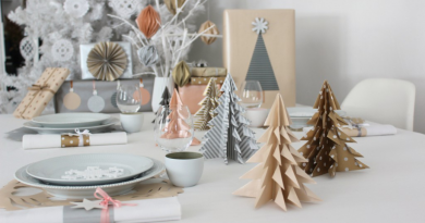 origami juletræer, DIY julepynt, julepynt DIY, organimi juletræer