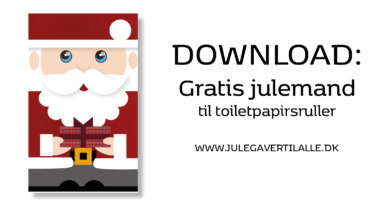 PRINT SELV: Julemanden til toiletpapirsrulle PRINT SELV: Julemanden til toiletpapirsrulle