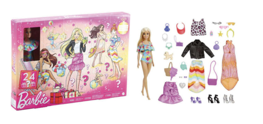 Barbie julekalender, julekalender med barbie, Julekalender til piger 2021, bedste julekalendere til piger 2021, 