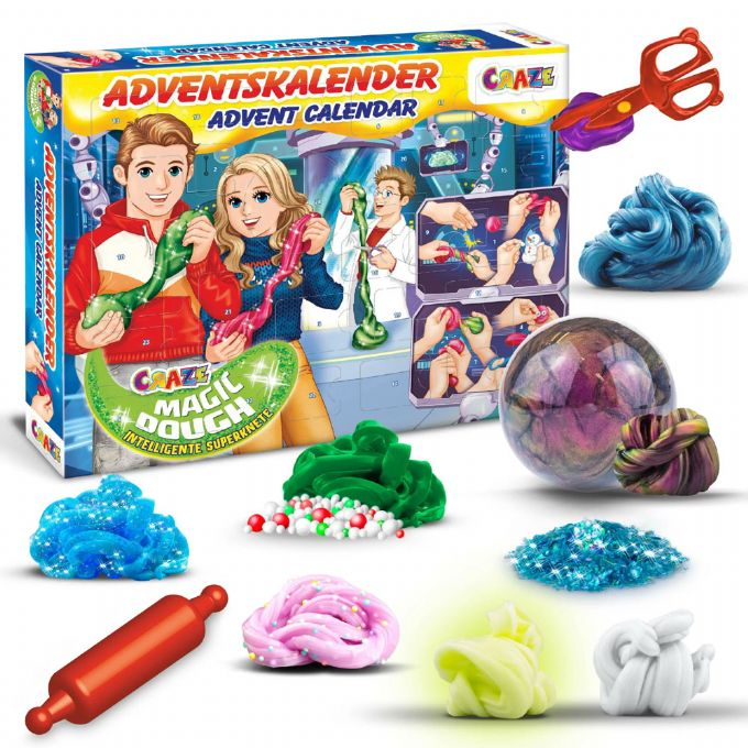 slim julekalender, julekalender med magic dough, legetøjsjulekalender, anderledes julekalender til børn, Magic Dough Julekalender 2022, legetøjsjulekalender til børn, julekalender med modellervoks, modellervoks med julekalender